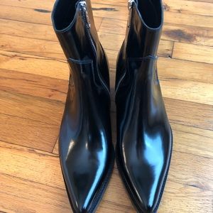 calvin klein pointed toe boots
